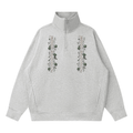 'Mint 326' Quarter-Zip Drop Shoulder Sweatshirt
