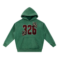 ' Creamson & Bone 326' Snow Wash Fleece Oversize Hoodie