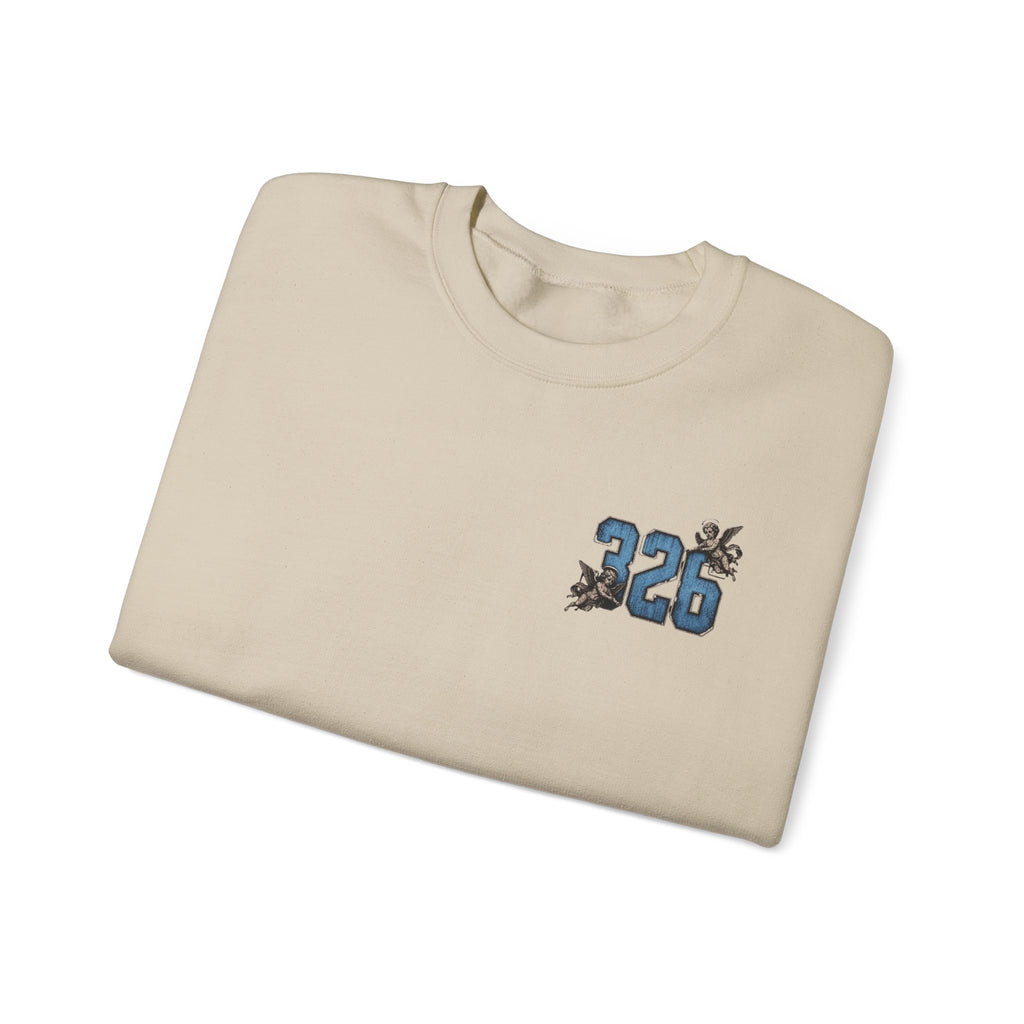 'Sky LongSleeve 326' Cherub Floral Graphic "For Every Person You Lose, You Gain Another"