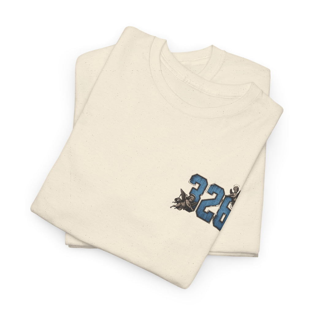 'Sky 326' Angel Graphic Tee with Quote ('For Every Person You Lose...')