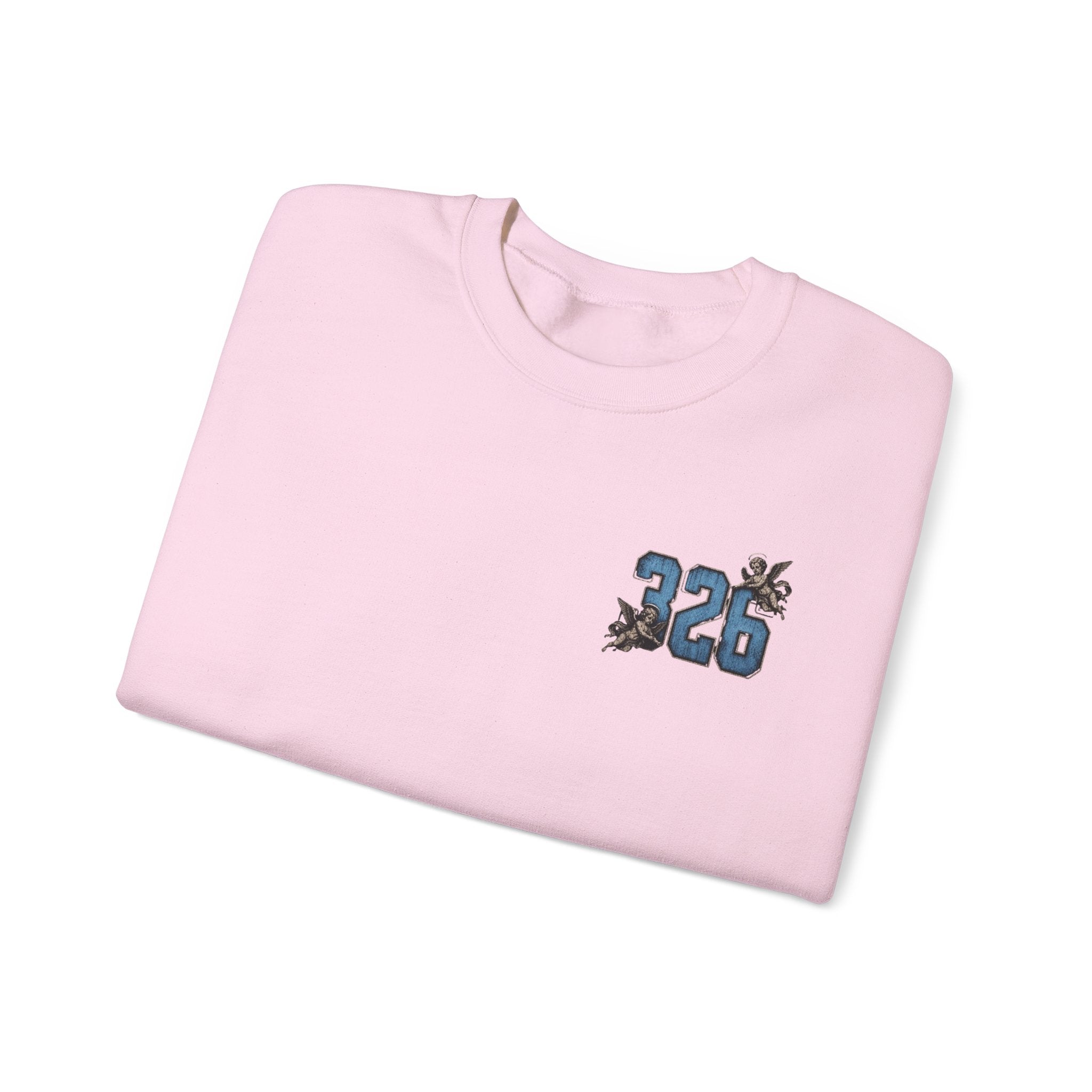 'Sky LongSleeve 326' Cherub Floral Graphic "For Every Person You Lose, You Gain Another"