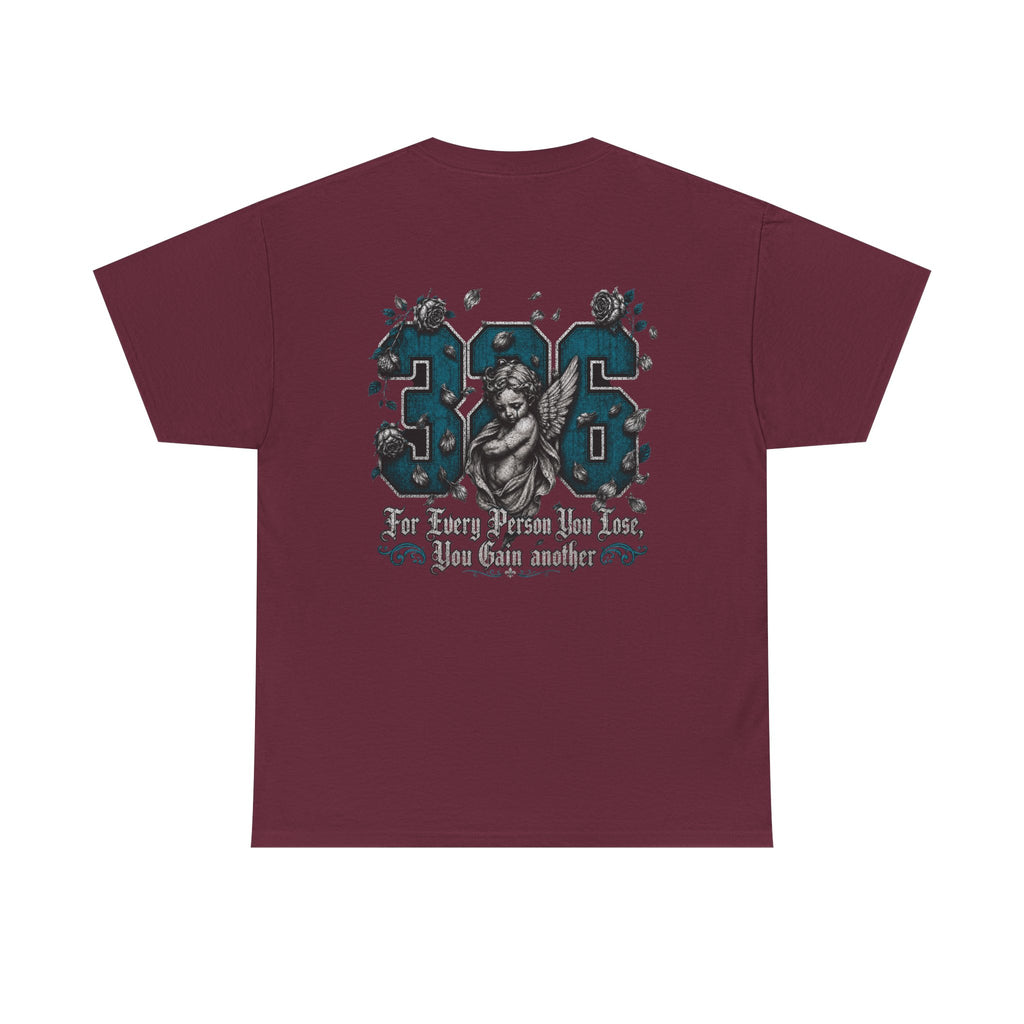 'Teal 326' Memorial Tee — Vintage Angel Tribute Graphic Shirt