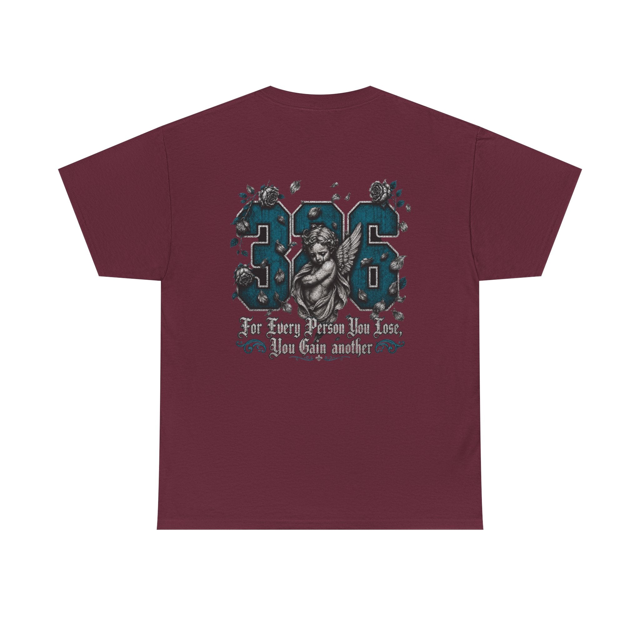 'Teal 326' Memorial Tee — Vintage Angel Tribute Graphic Shirt