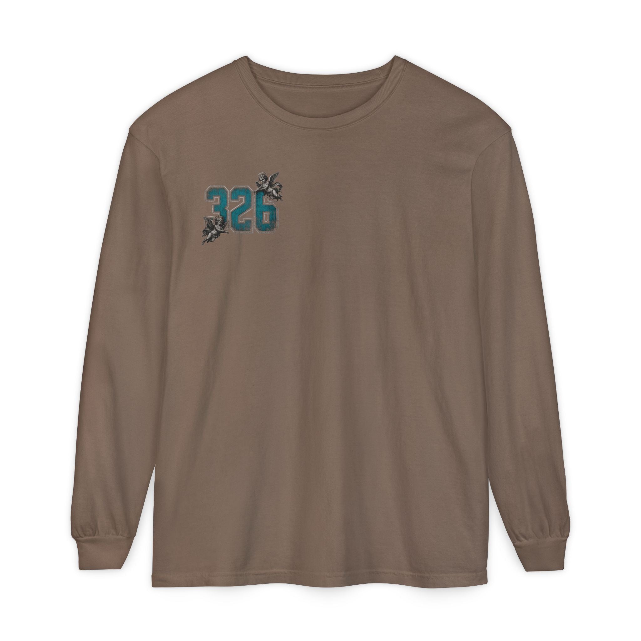 'Blue ivy 326' Angel Graphic Long Sleeve Tee — "The Least Regrets You Live, The Less Another Dies"