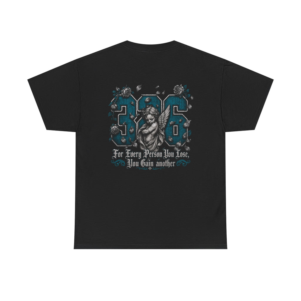 'Teal 326' Memorial Tee — Vintage Angel Tribute Graphic Shirt
