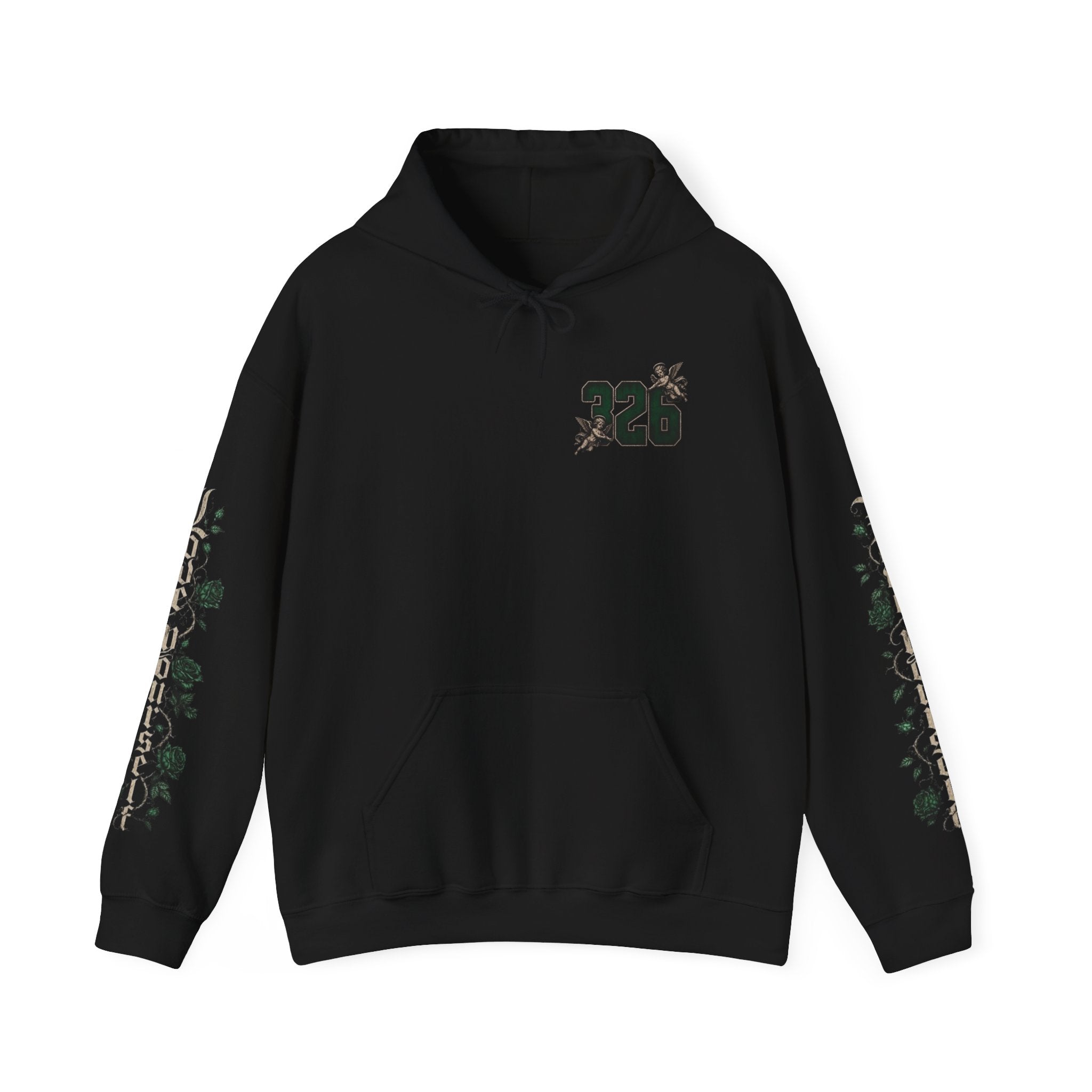 'Emberald Pullover 326' Vintage Rose Graphic