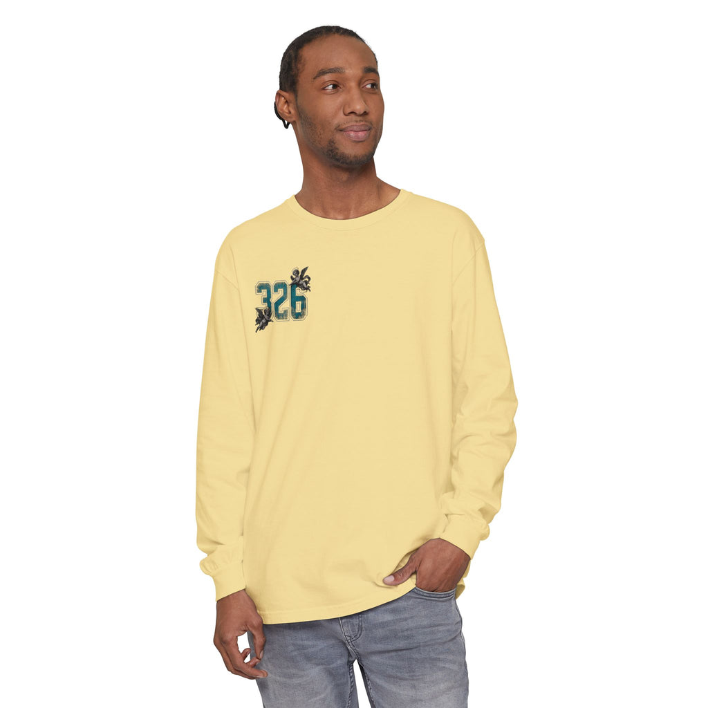 'Blue ivy 326' Angel Graphic Long Sleeve Tee — "The Least Regrets You Live, The Less Another Dies"