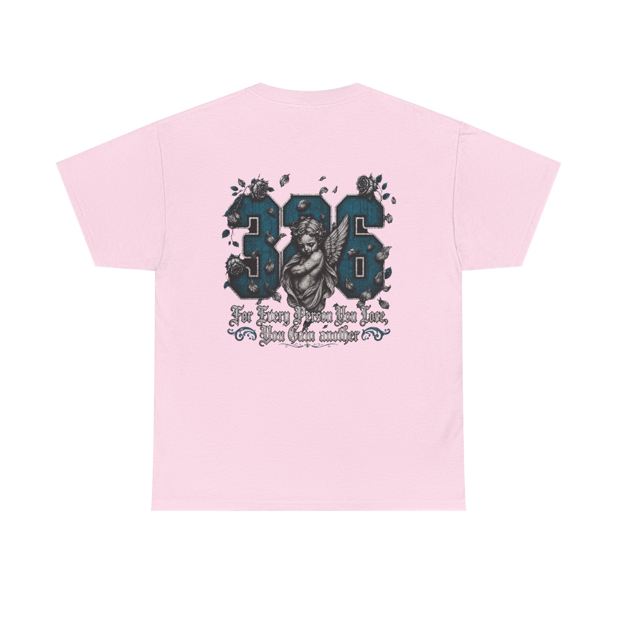 'Teal 326' Memorial Tee — Vintage Angel Tribute Graphic Shirt