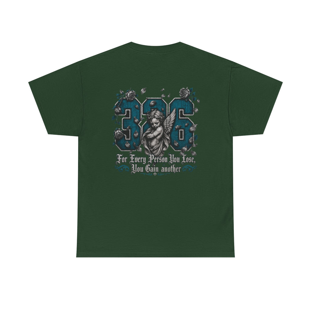 'Teal 326' Memorial Tee — Vintage Angel Tribute Graphic Shirt