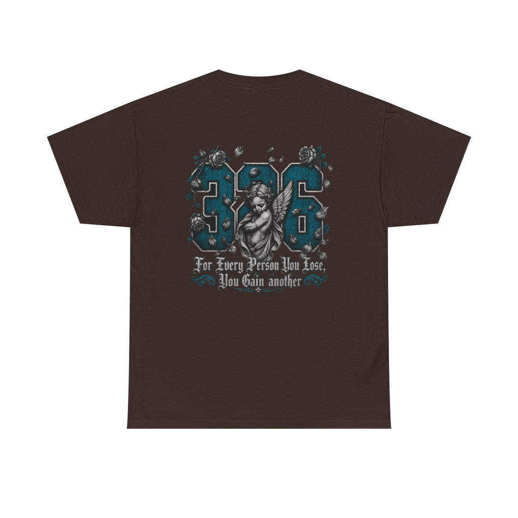 'Teal 326' Memorial Tee — Vintage Angel Tribute Graphic Shirt