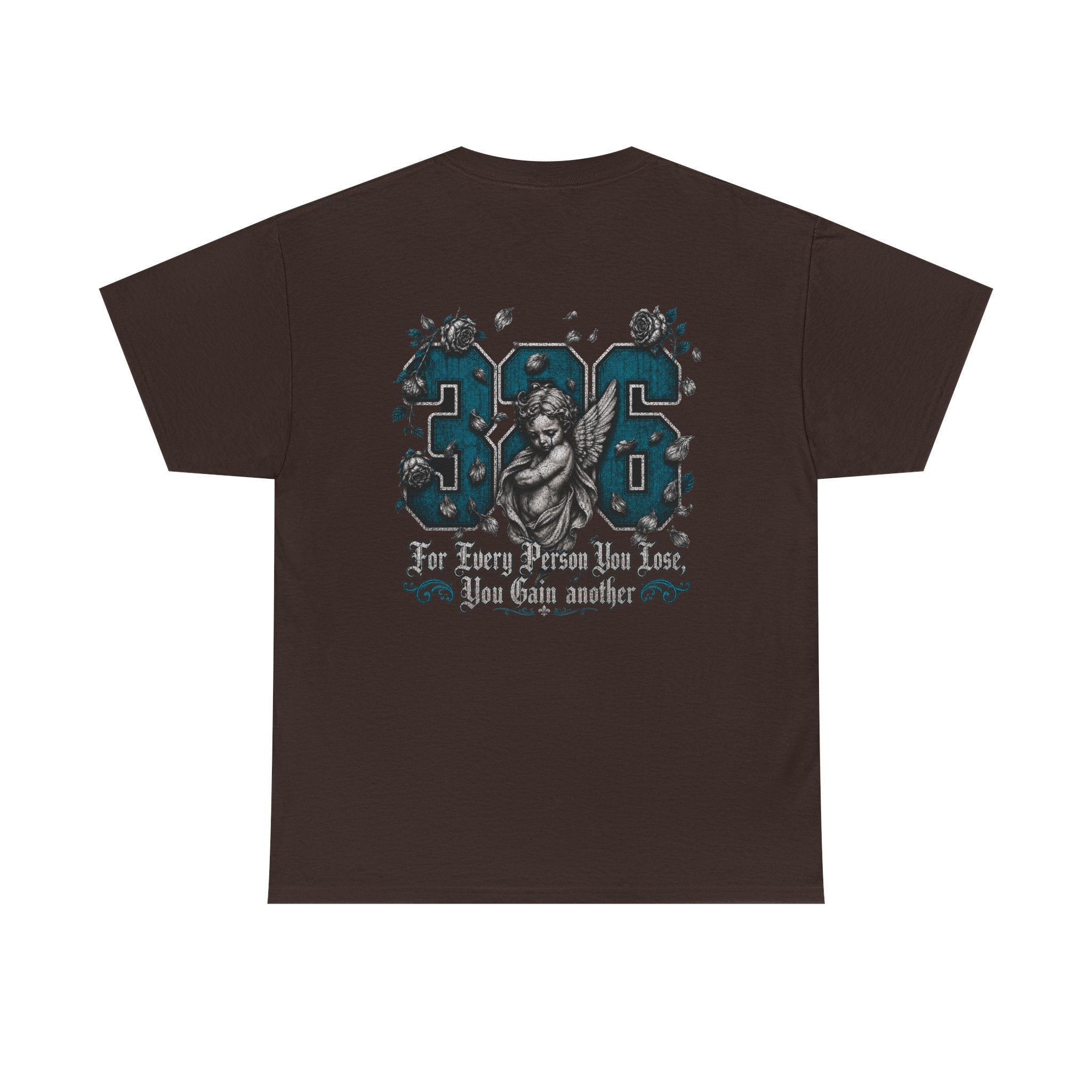 'Teal 326' Memorial Tee — Vintage Angel Tribute Graphic Shirt