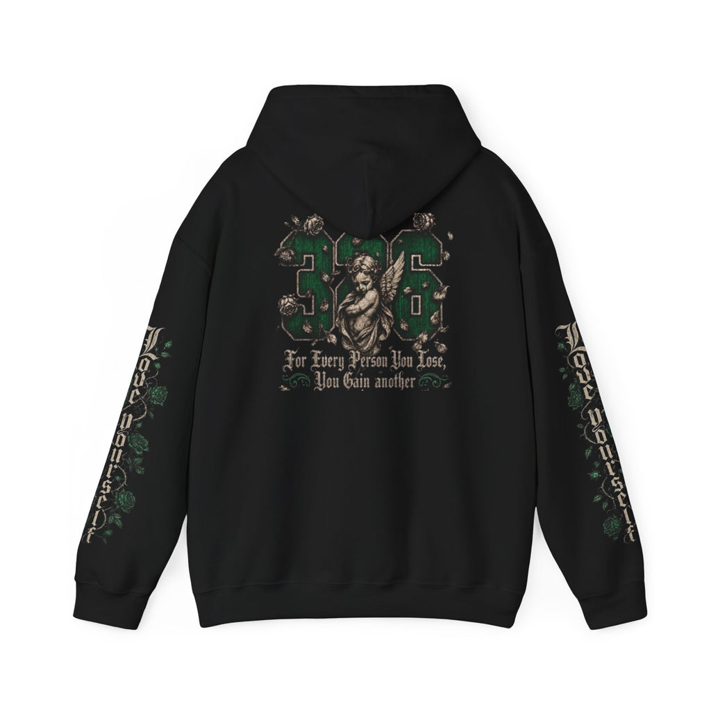 'Emberald Pullover 326' Vintage Rose Graphic
