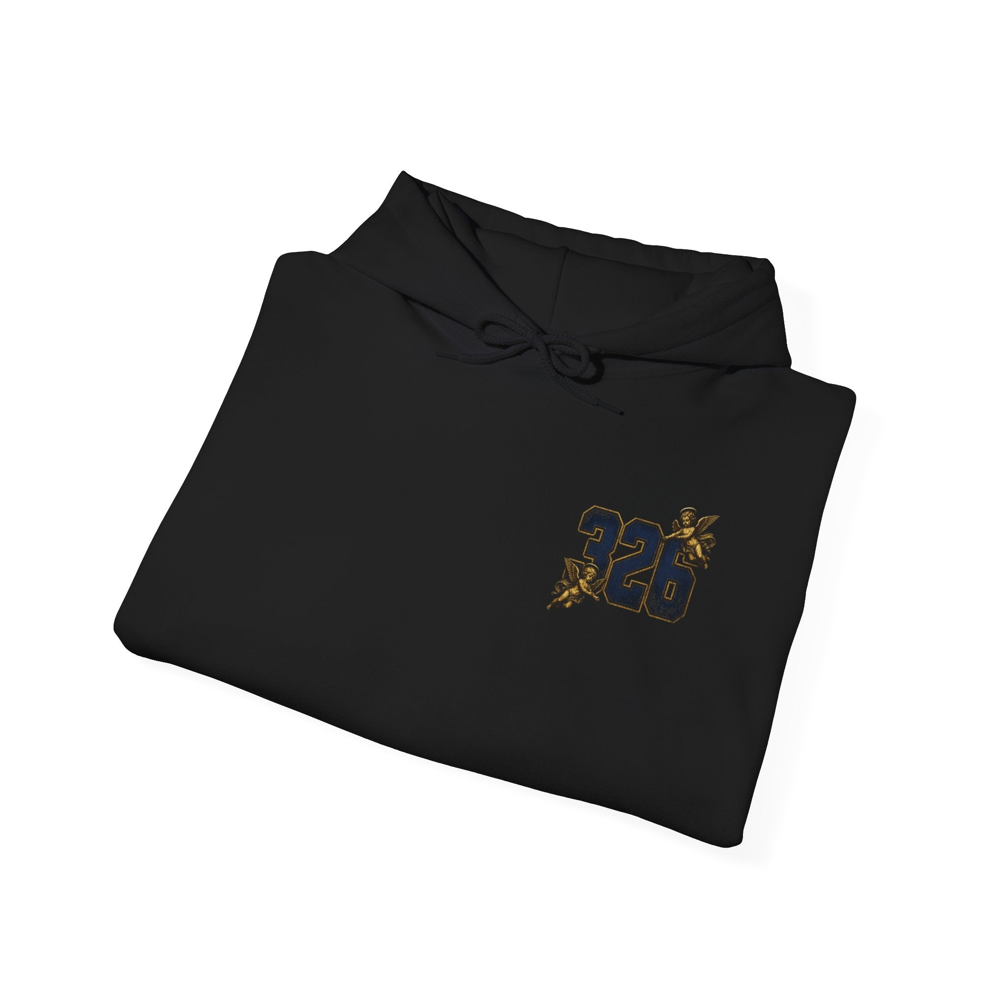 'Golden State Hoodie 326 'Scripture  with Floral Sleeve Art