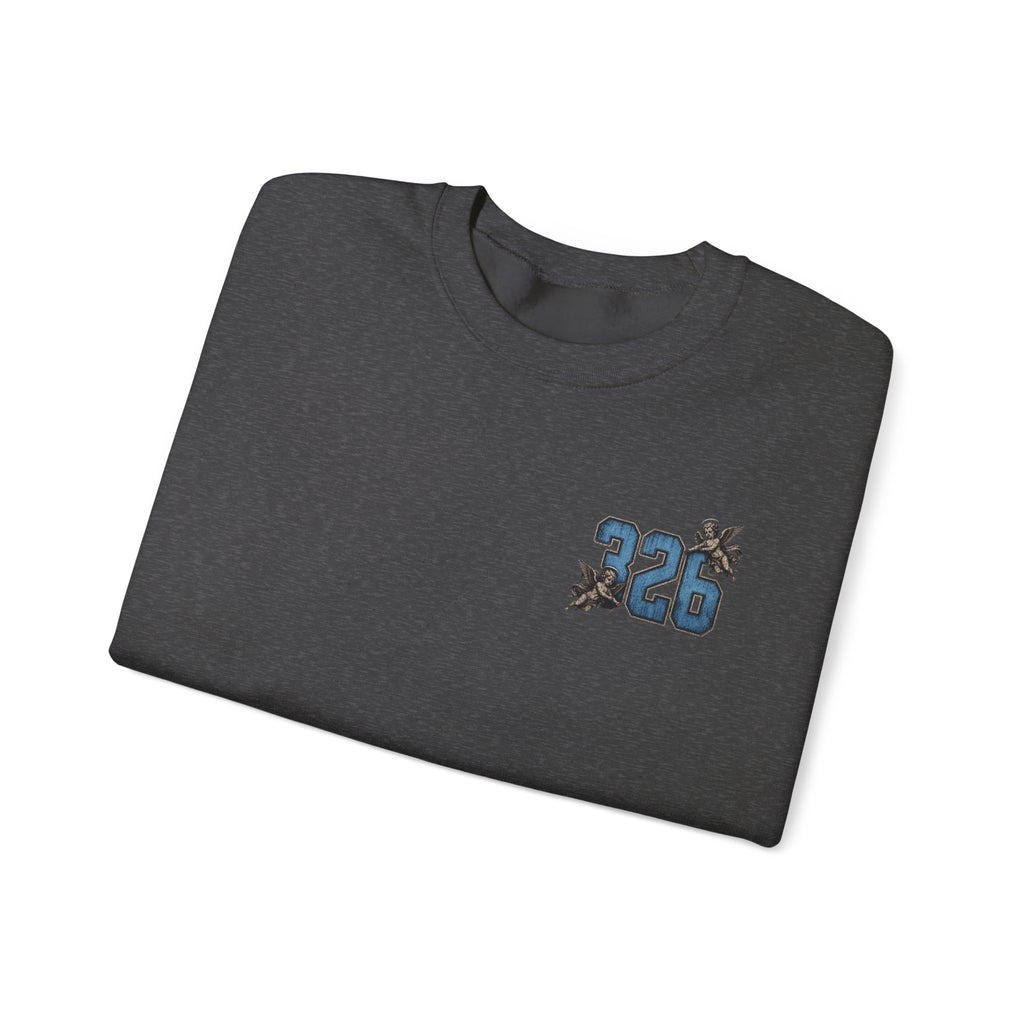 'Sky LongSleeve 326' Cherub Floral Graphic "For Every Person You Lose, You Gain Another"