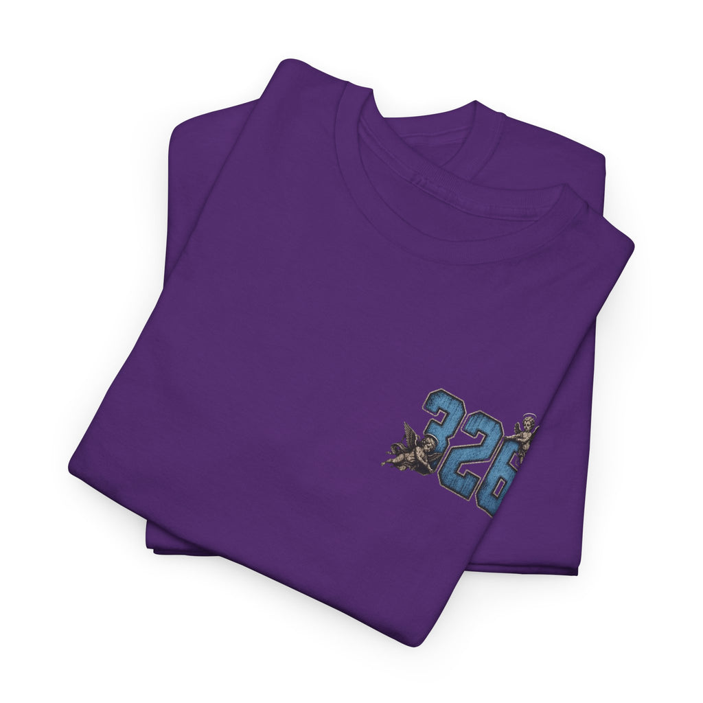 'Sky 326' Angel Graphic Tee with Quote ('For Every Person You Lose...')