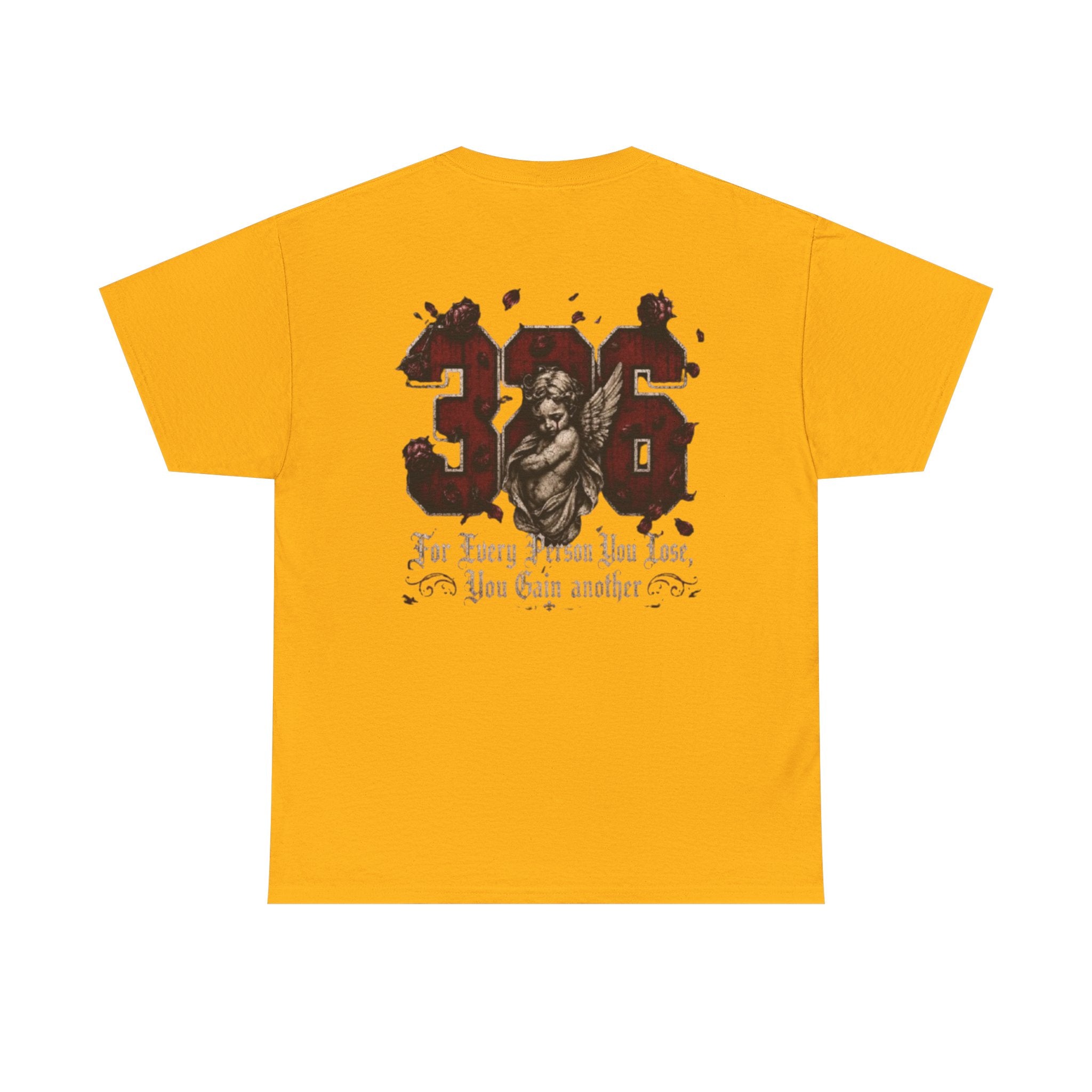 'creamson & Bone' 326 Angel Graphic Tee — 'For Every Person You Lose, You Gain Another' Vintage Streetwear
