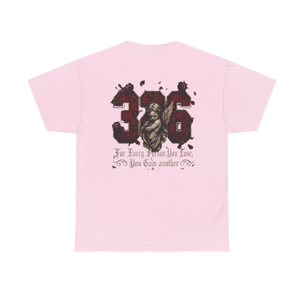 'creamson & Bone' 326 Angel Graphic Tee — 'For Every Person You Lose, You Gain Another' Vintage Streetwear