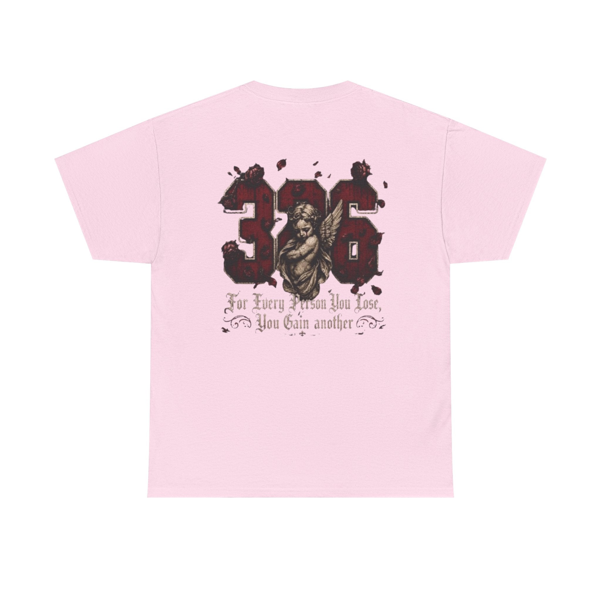 'creamson & Bone' 326 Angel Graphic Tee — 'For Every Person You Lose, You Gain Another' Vintage Streetwear