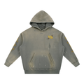 'Vintage 326' Washed Frayed Fleece Hoodie
