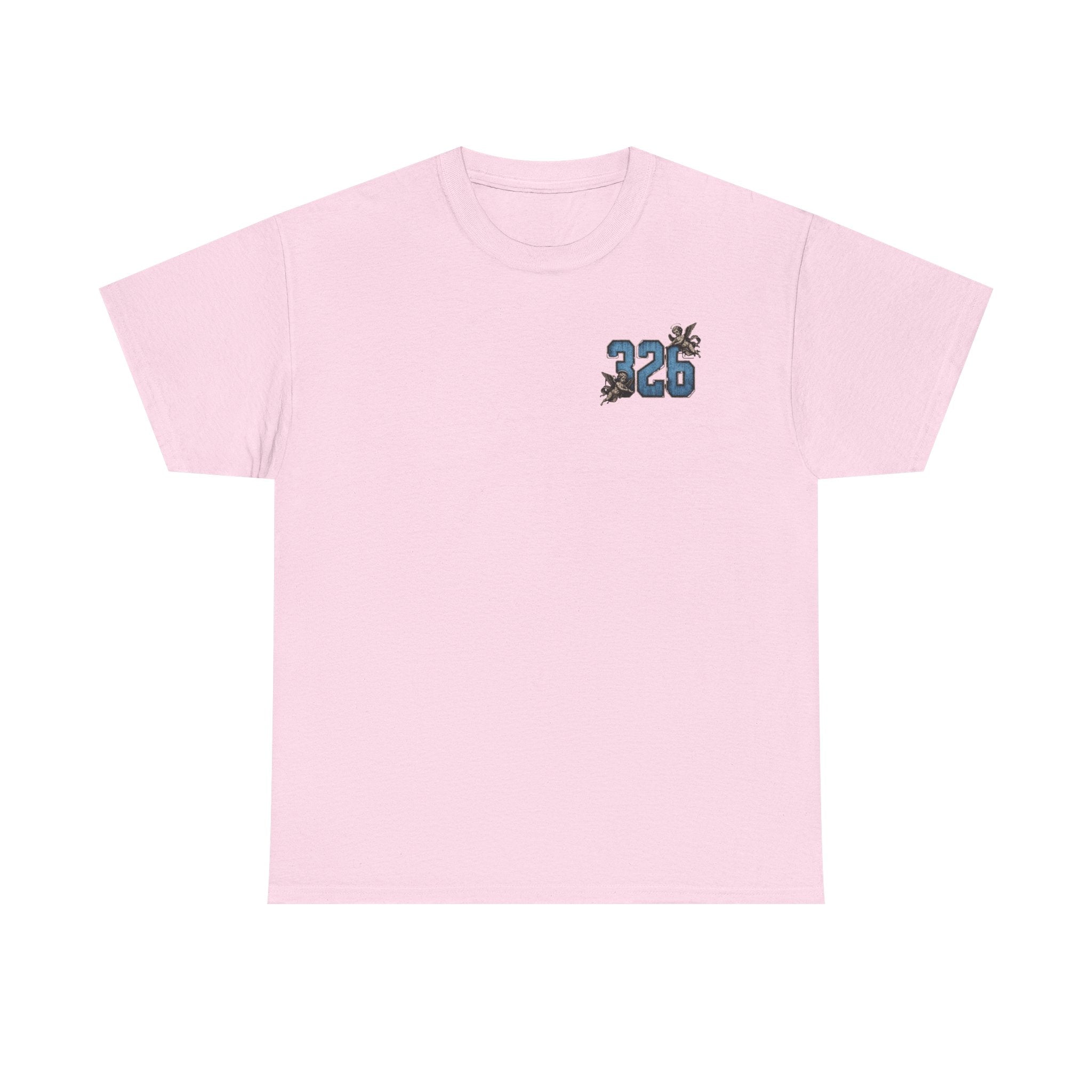 'Sky 326' Angel Graphic Tee with Quote ('For Every Person You Lose...')