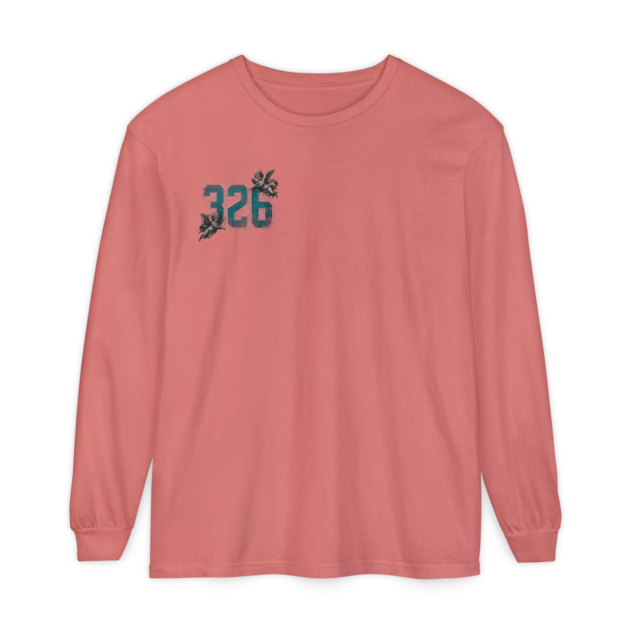 'Blue ivy 326' Angel Graphic Long Sleeve Tee — "The Least Regrets You Live, The Less Another Dies"