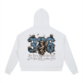 'Sky Blue' Contrast Drawstring Hoodie