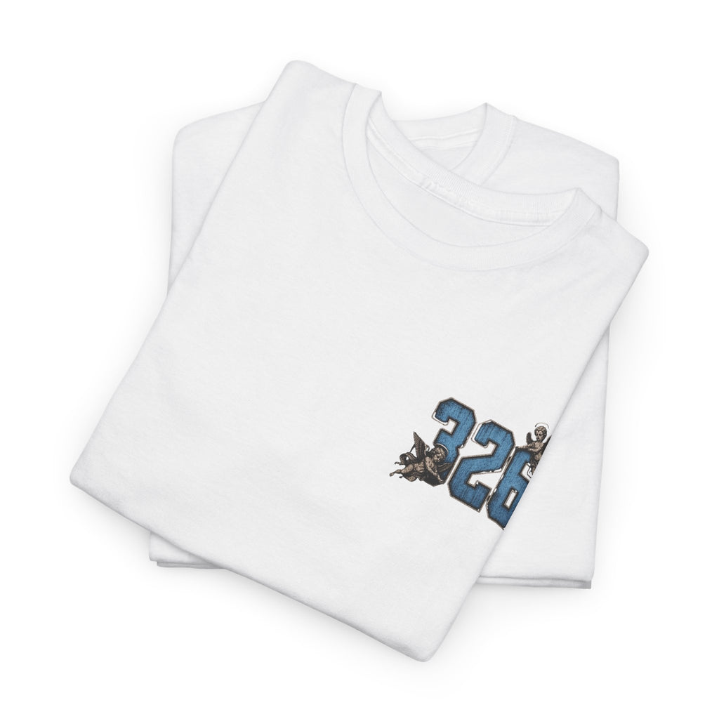 'Sky 326' Angel Graphic Tee with Quote ('For Every Person You Lose...')
