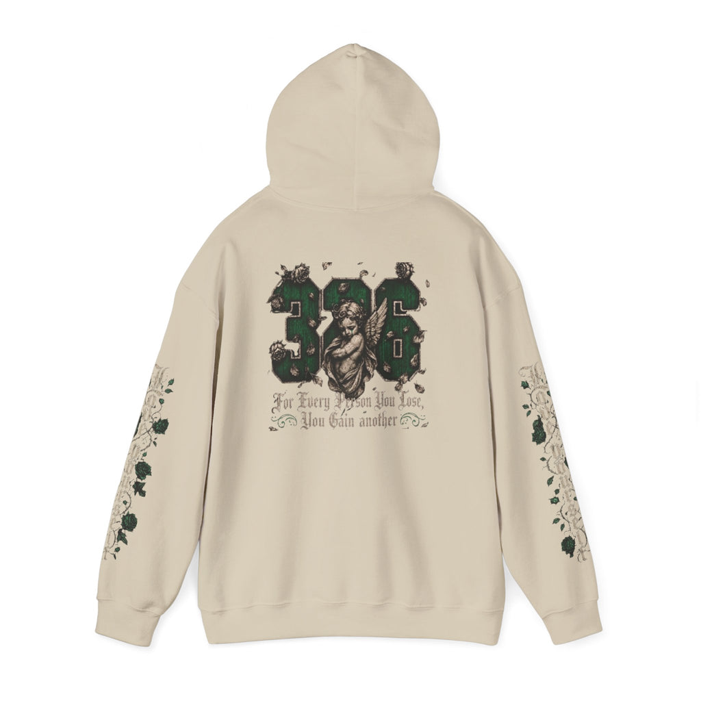 'Emberald Pullover 326' Vintage Rose Graphic