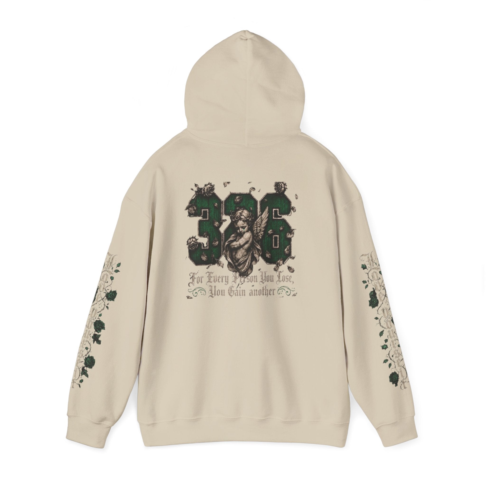 'Emberald Pullover 326' Vintage Rose Graphic