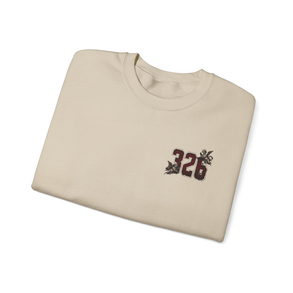 'Creamson & Bone 326' Gothic Angel Graphic with Rose Sleeves
