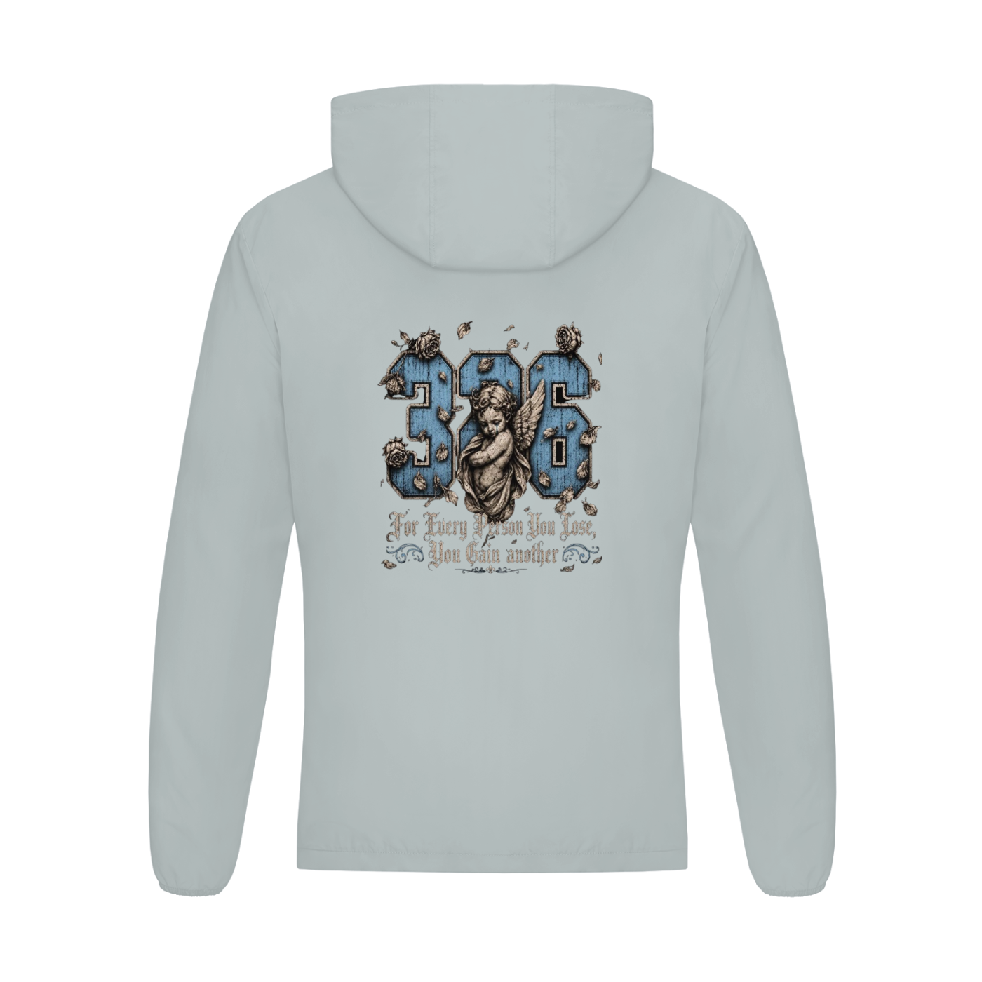 'Sky Blue' Soft Hooded Sports Jacket