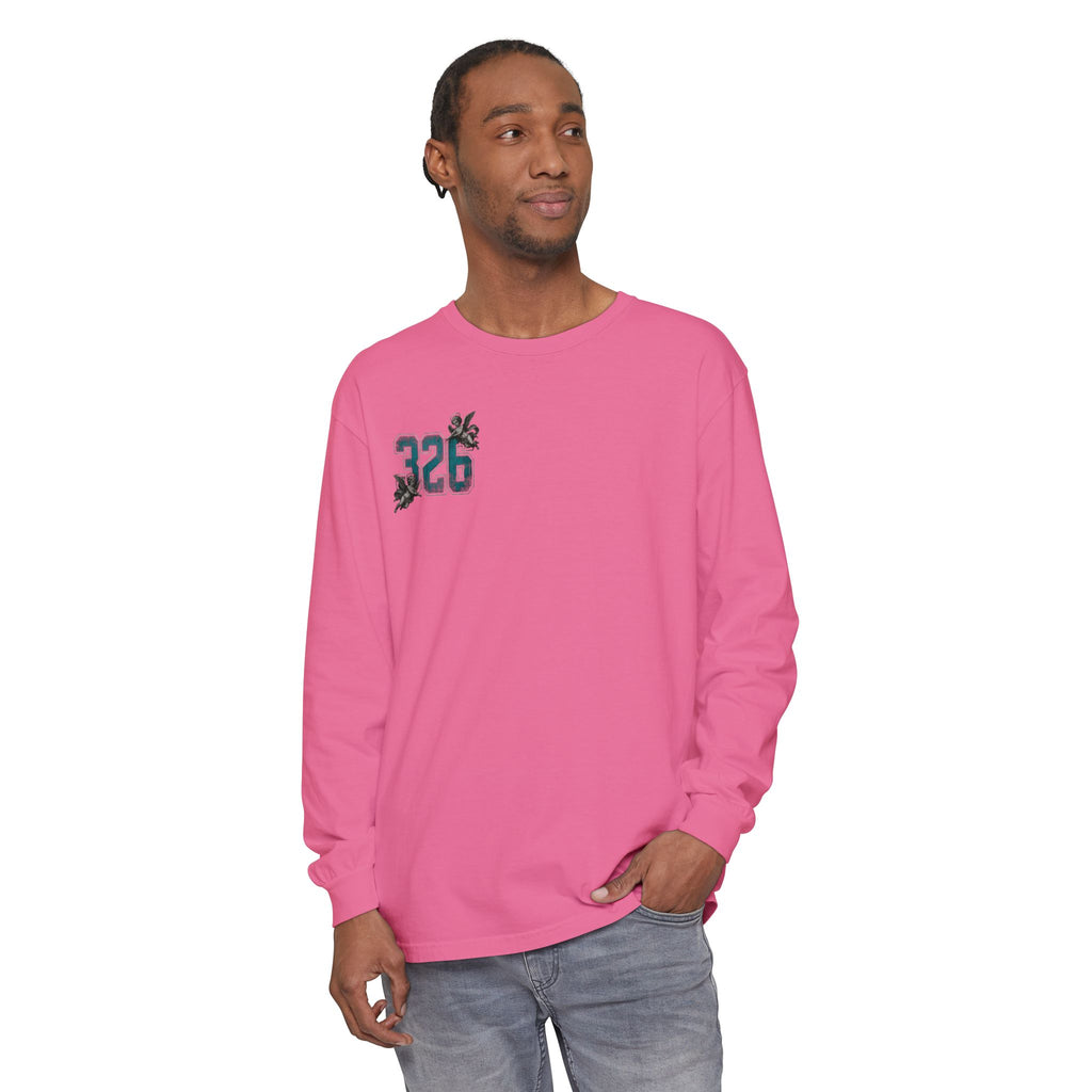 'Blue ivy 326' Angel Graphic Long Sleeve Tee — "The Least Regrets You Live, The Less Another Dies"