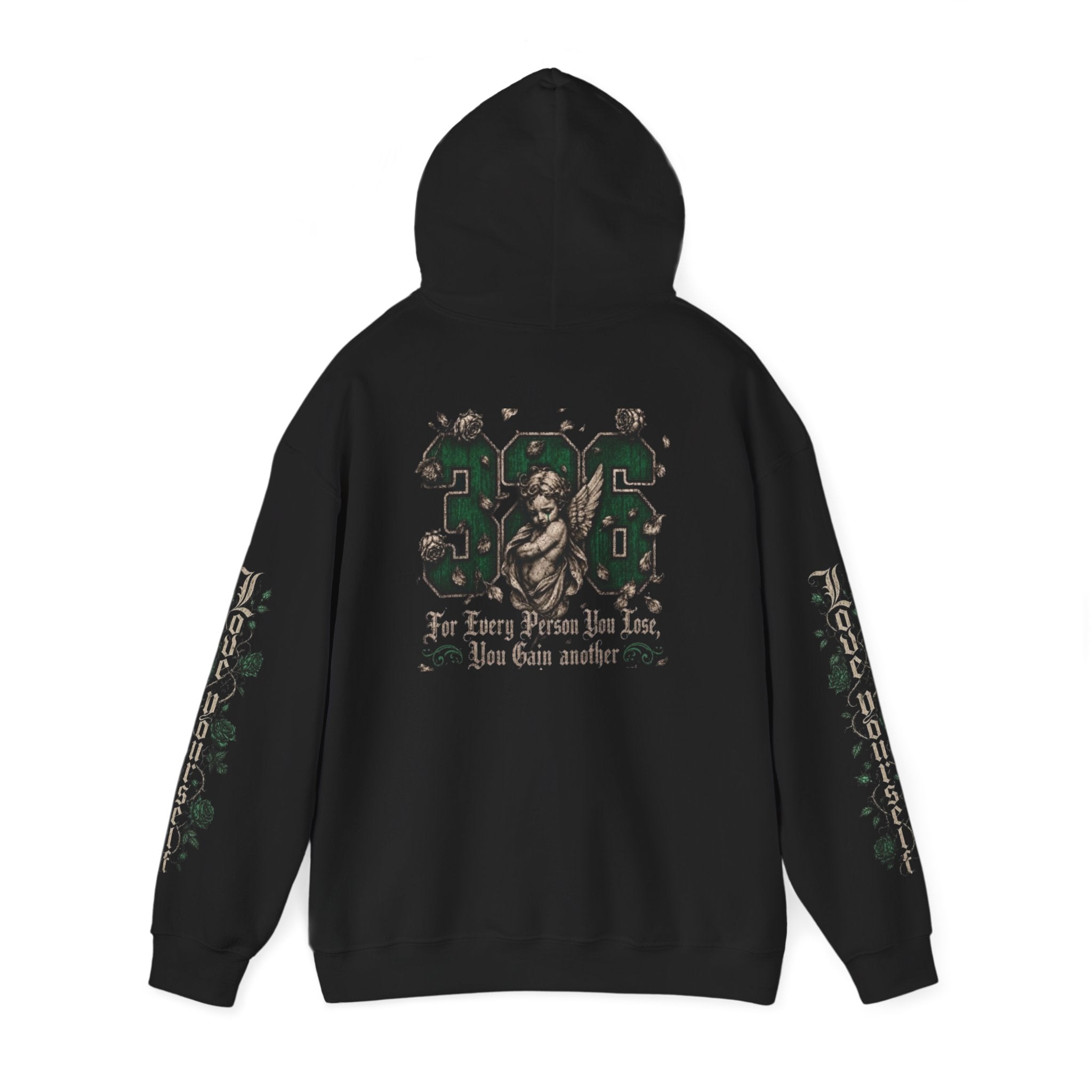 'Emberald Pullover 326' Vintage Rose Graphic