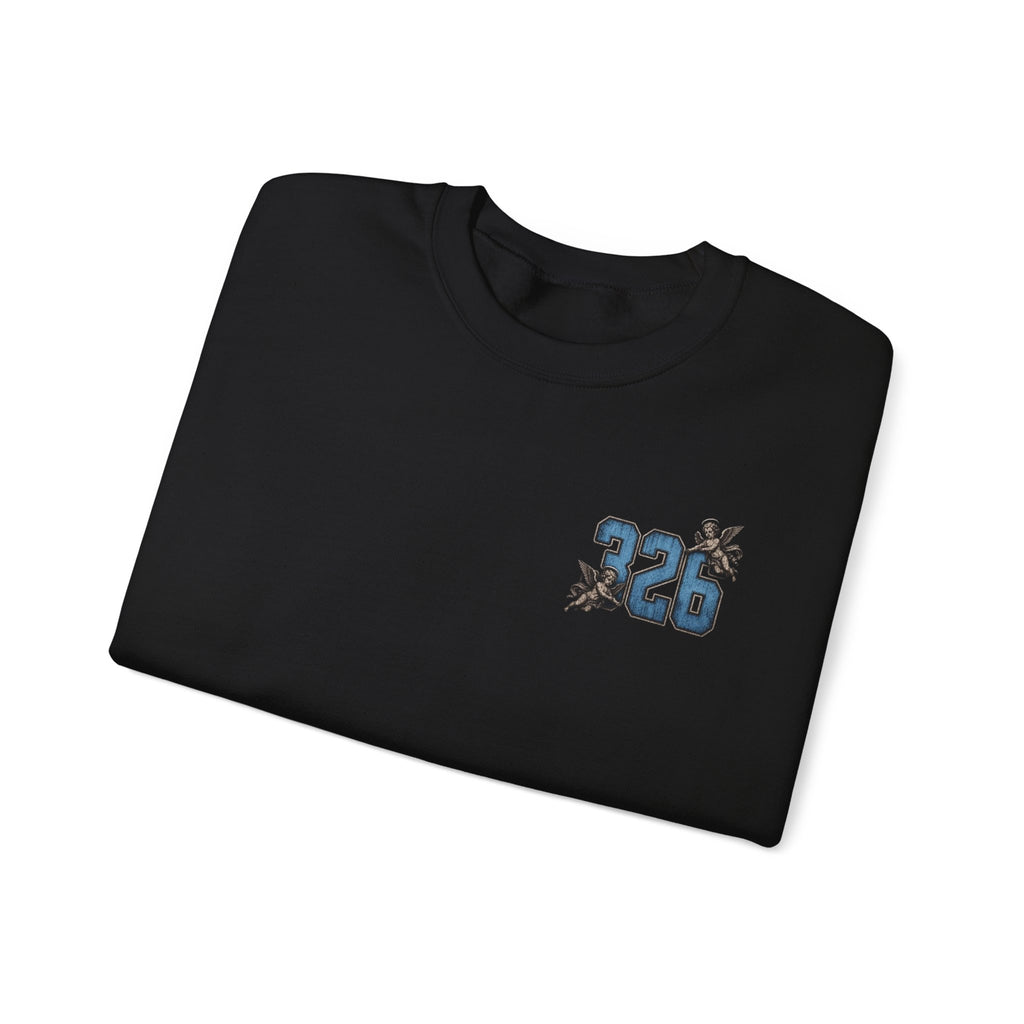'Sky LongSleeve 326' Cherub Floral Graphic "For Every Person You Lose, You Gain Another"
