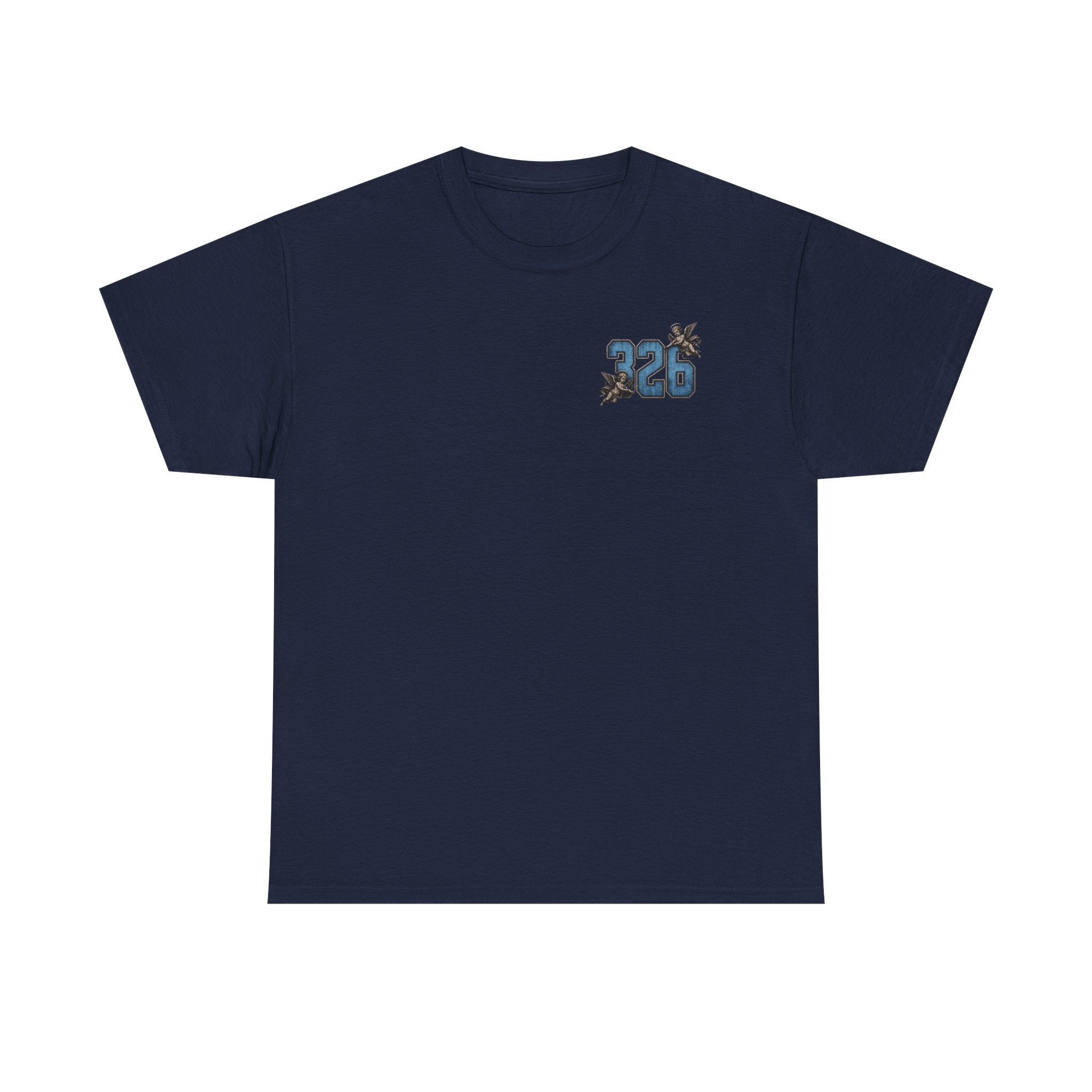 'Sky 326' Angel Graphic Tee with Quote ('For Every Person You Lose...')