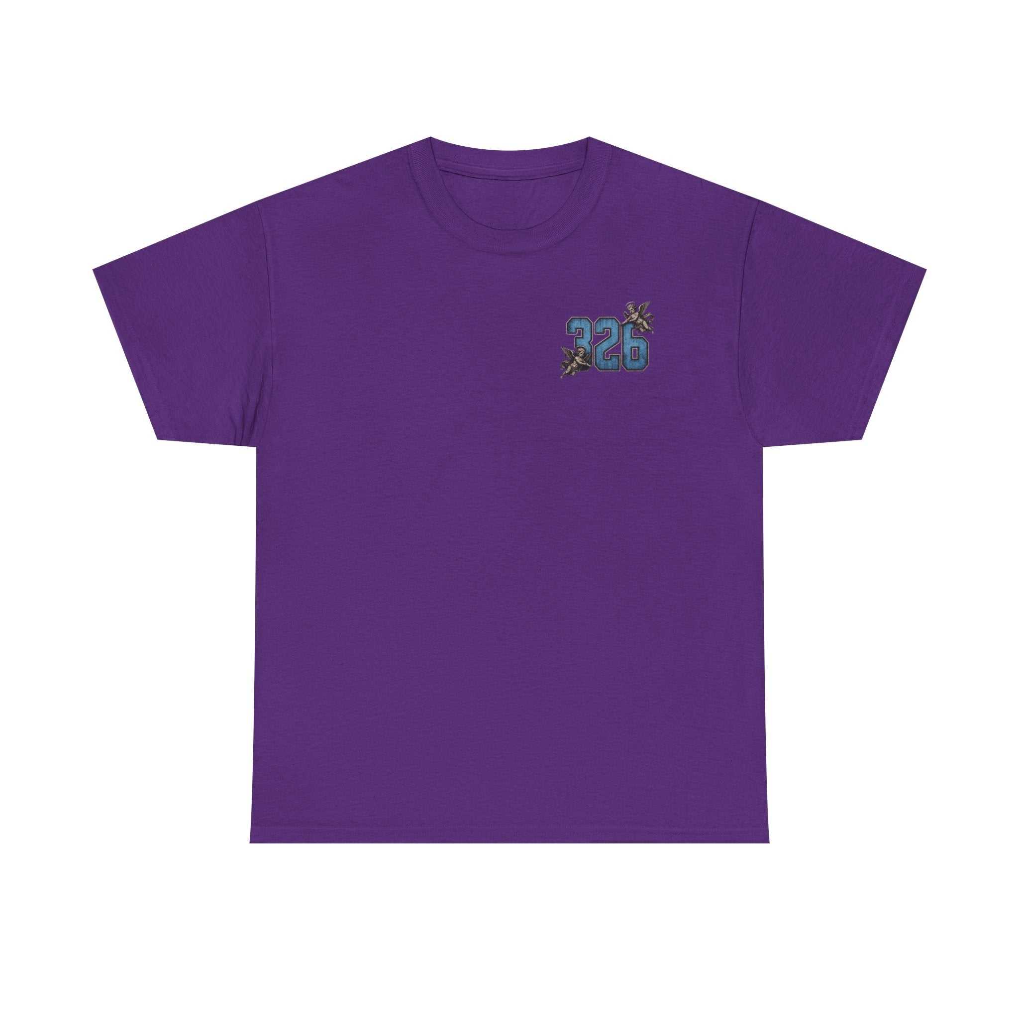 'Sky 326' Angel Graphic Tee with Quote ('For Every Person You Lose...')