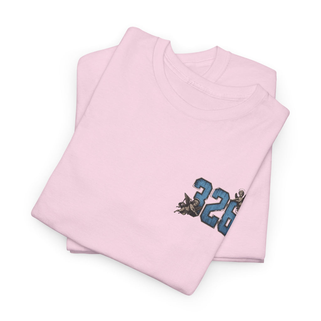 'Sky 326' Angel Graphic Tee with Quote ('For Every Person You Lose...')