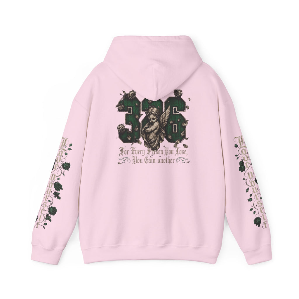 'Emberald Pullover 326' Vintage Rose Graphic