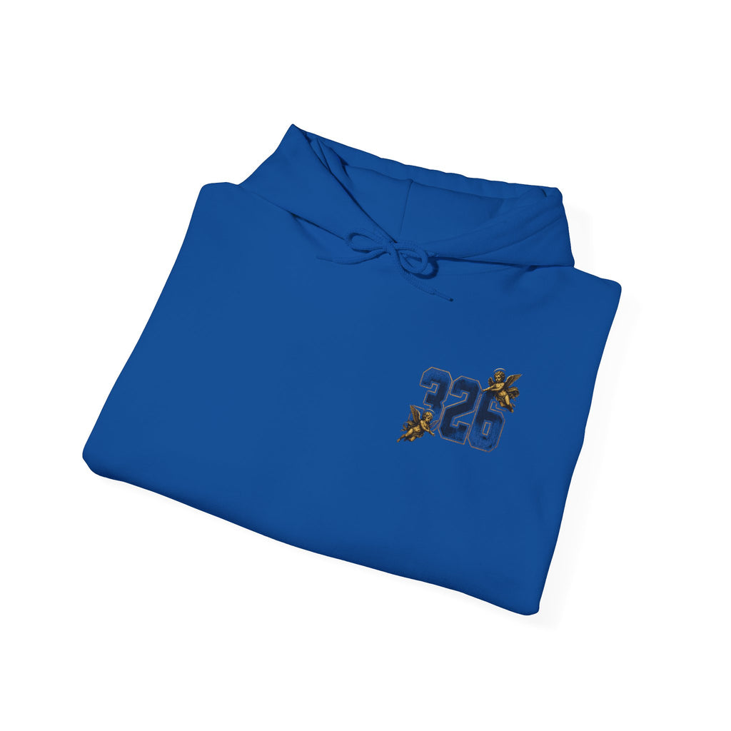 'Golden State Hoodie 326 'Scripture  with Floral Sleeve Art