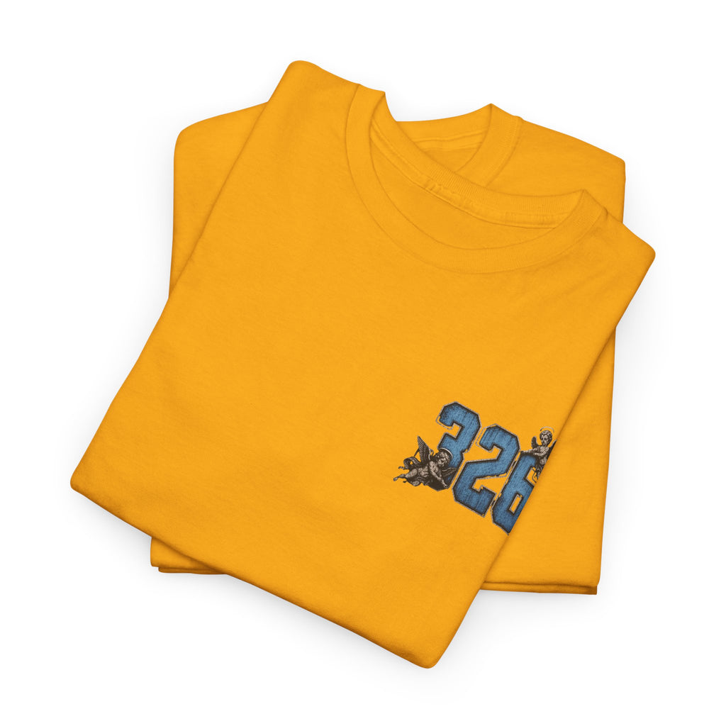 'Sky 326' Angel Graphic Tee with Quote ('For Every Person You Lose...')