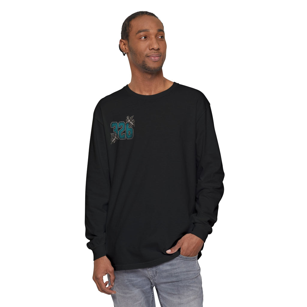'Blue ivy 326' Angel Graphic Long Sleeve Tee — "The Least Regrets You Live, The Less Another Dies"