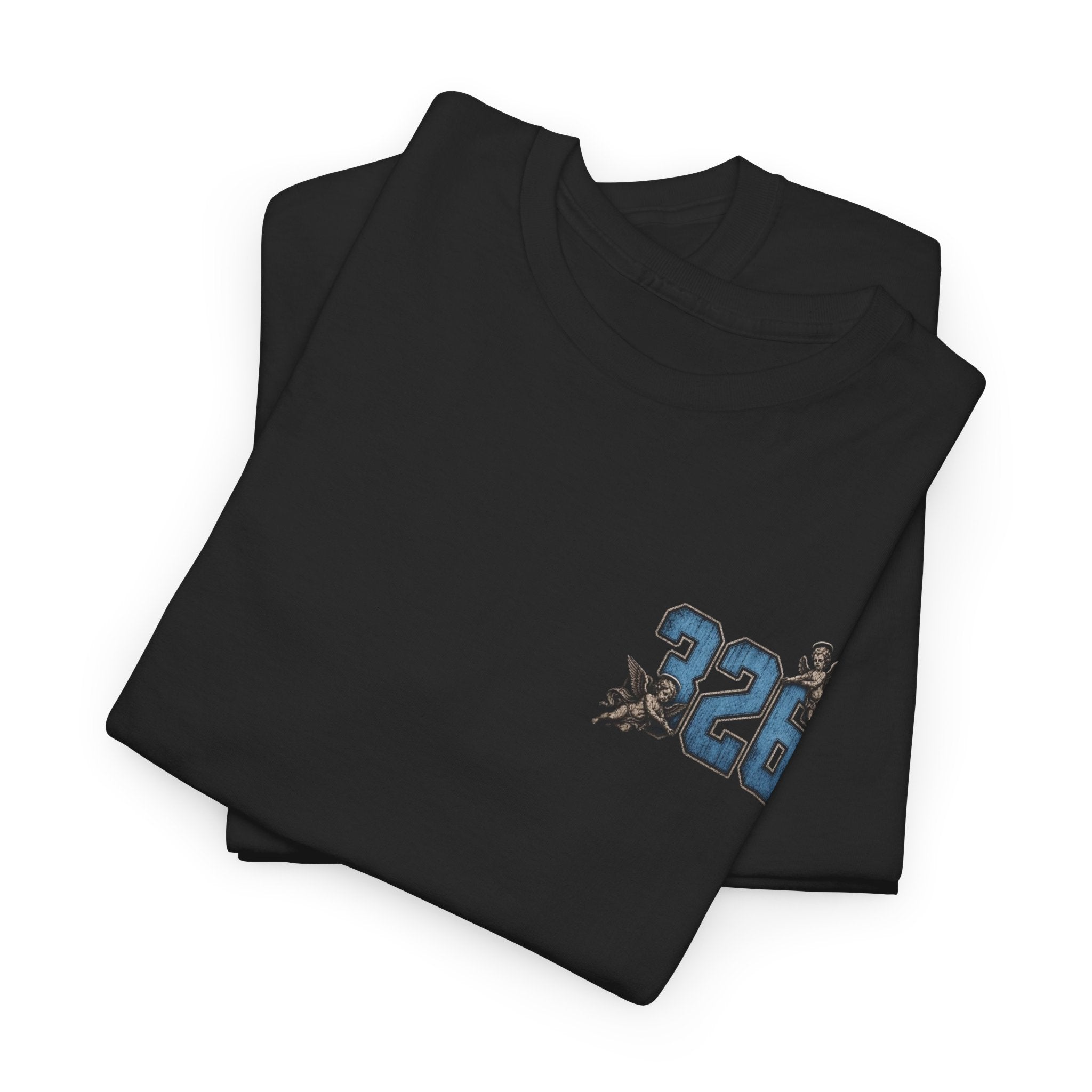 'Sky 326' Angel Graphic Tee with Quote ('For Every Person You Lose...')