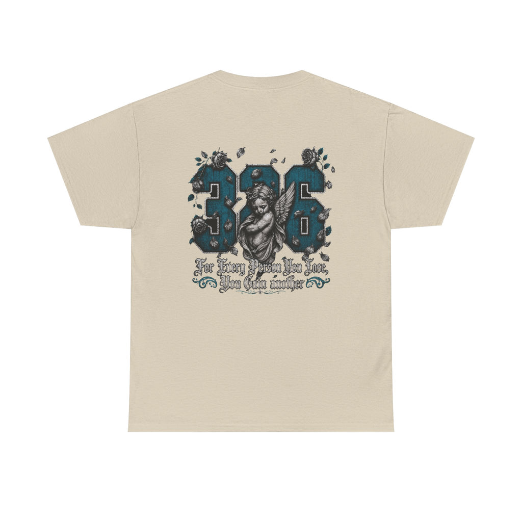 'Teal 326' Memorial Tee — Vintage Angel Tribute Graphic Shirt