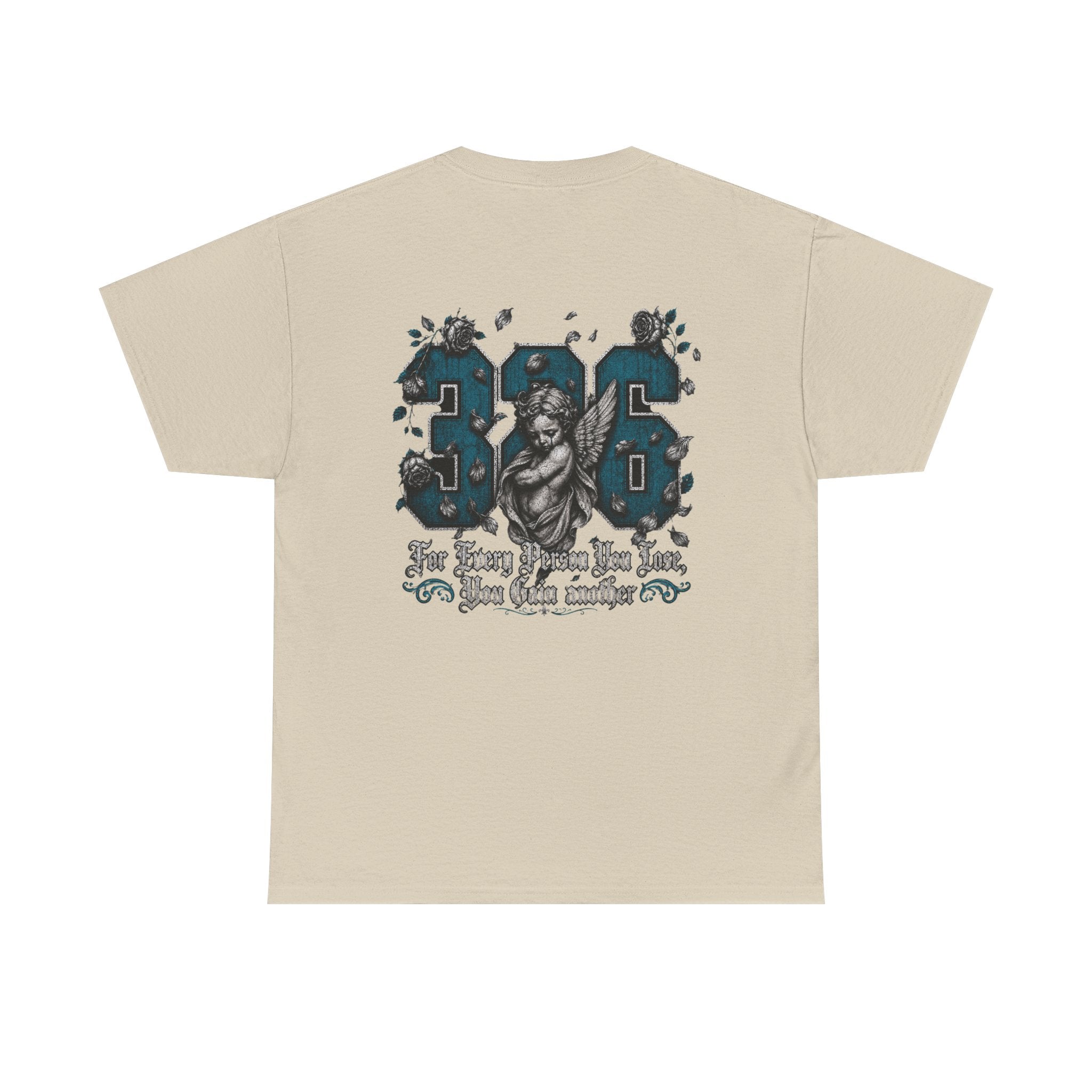 'Teal 326' Memorial Tee — Vintage Angel Tribute Graphic Shirt