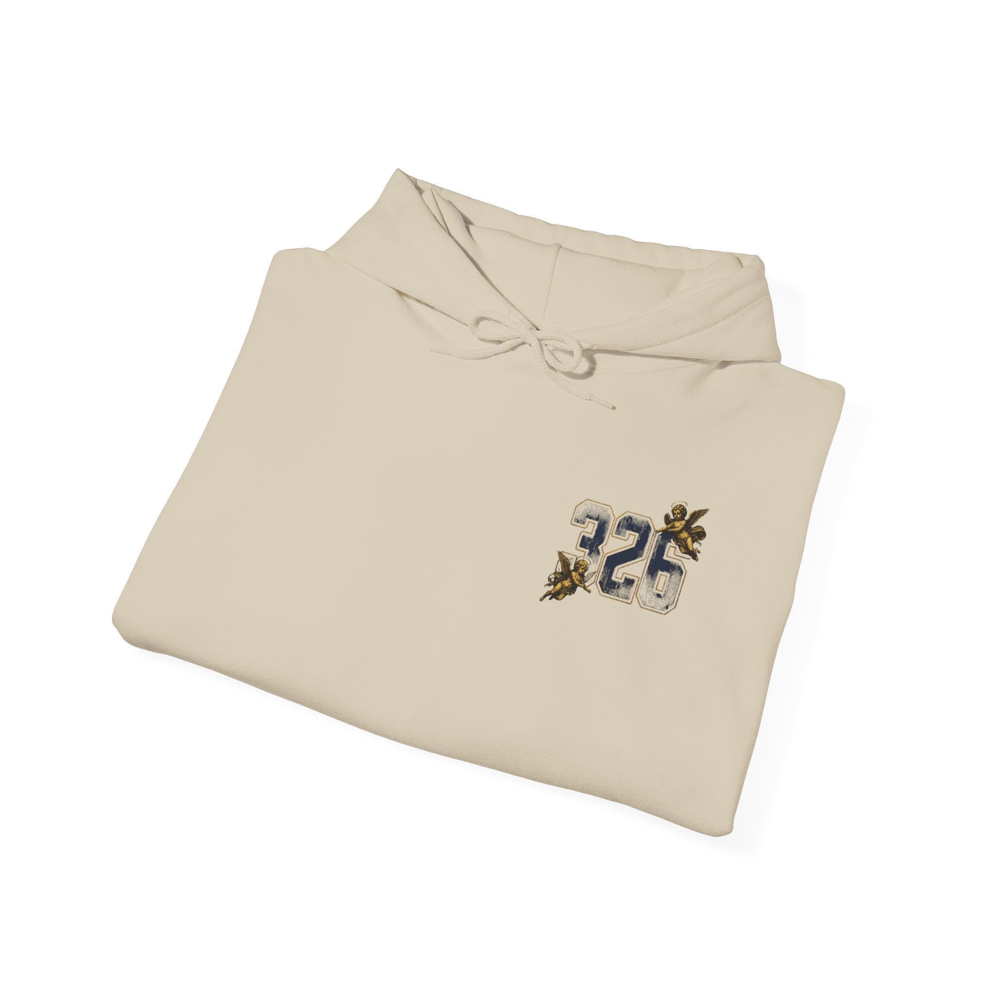 'Golden State Hoodie 326 'Scripture  with Floral Sleeve Art