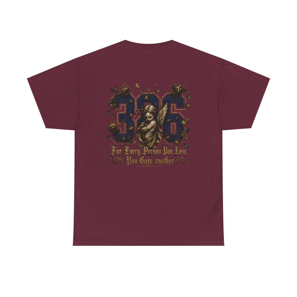 'Golden State 326' Angel Graphic Tee with Vintage Cherub & Script