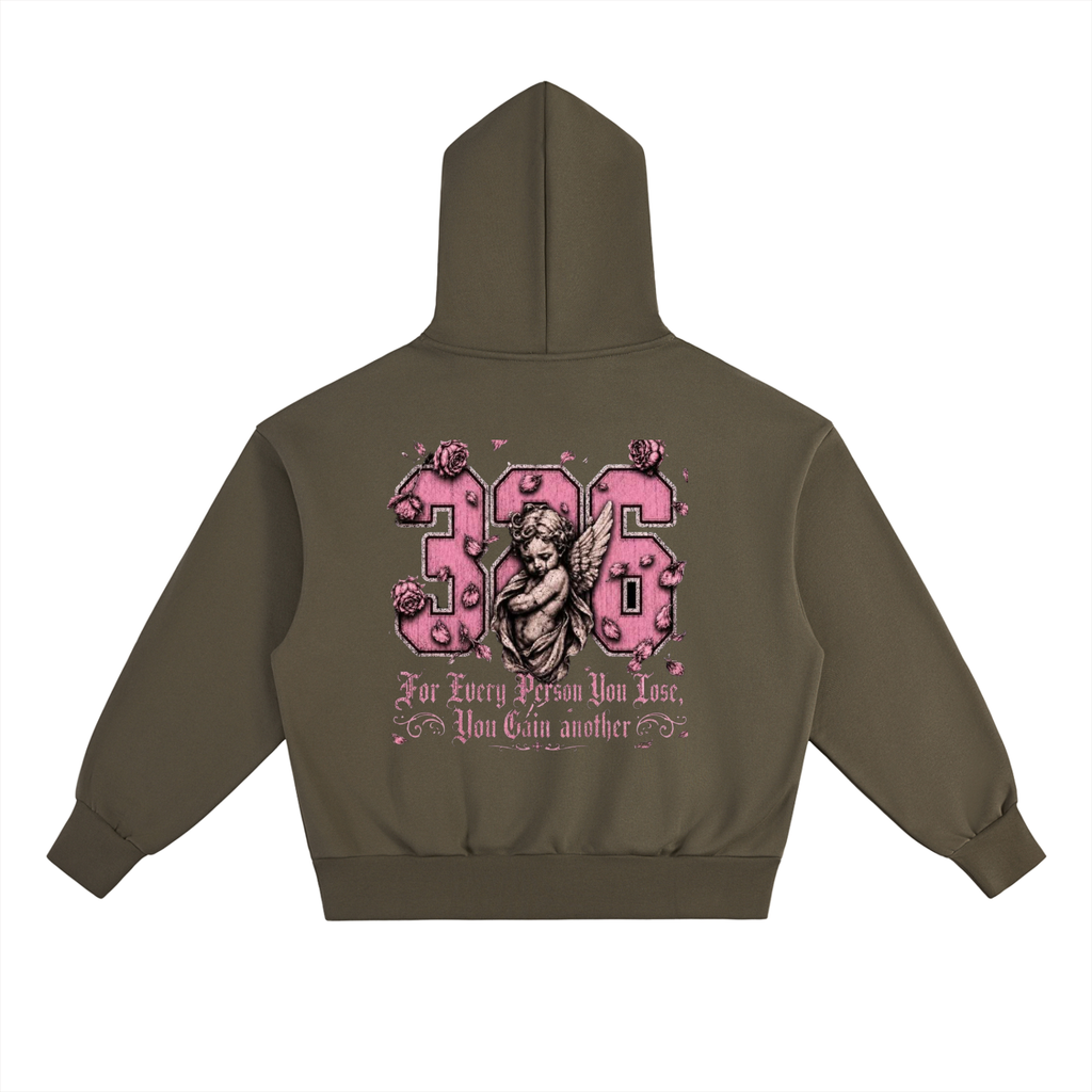 'Pretty In Pink' Essential Heavyweight Fleece Hoodie