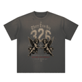 '326 clothing - discipline collection ' Hand-Frayed Sunfade Paint Splatter T-Shirt