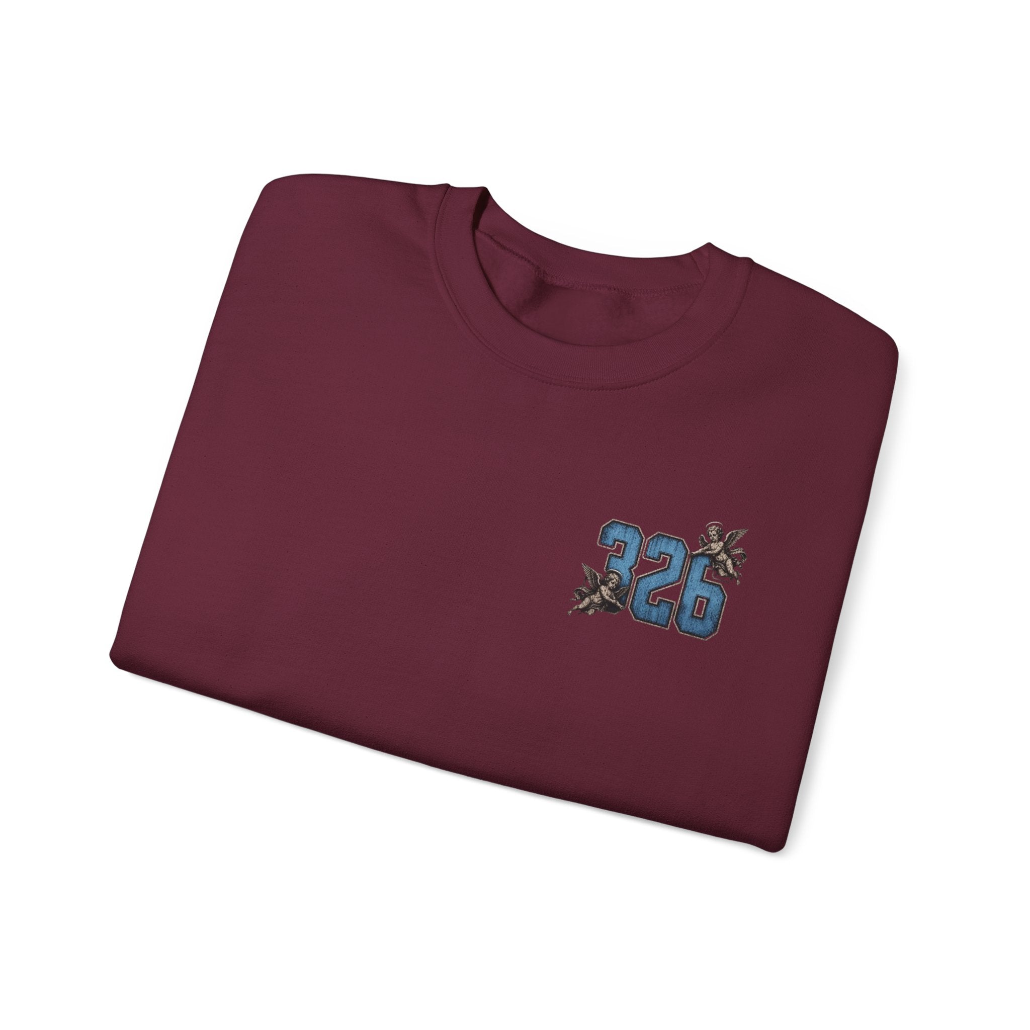 'Sky LongSleeve 326' Cherub Floral Graphic "For Every Person You Lose, You Gain Another"