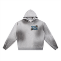 'Sky Blue' Sun Fade Frayed Fleece Hoodie